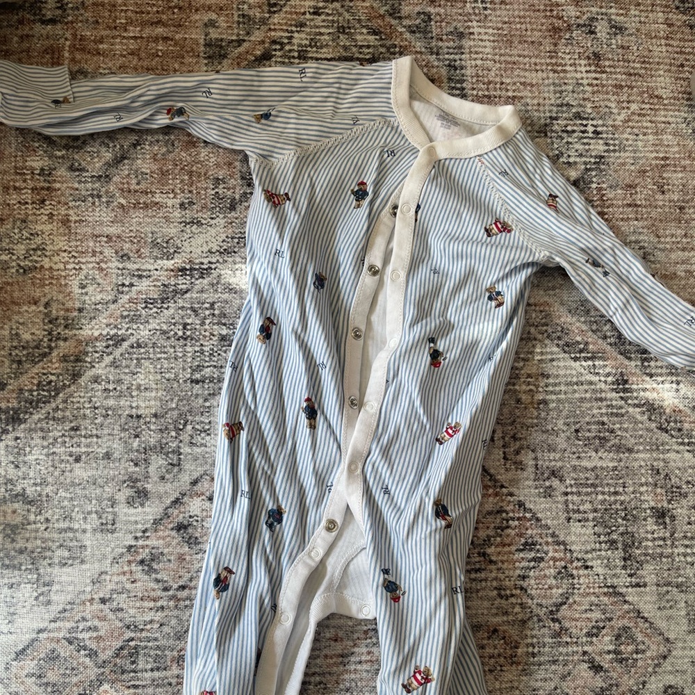 Ralph Lauren footed pajamas 9m